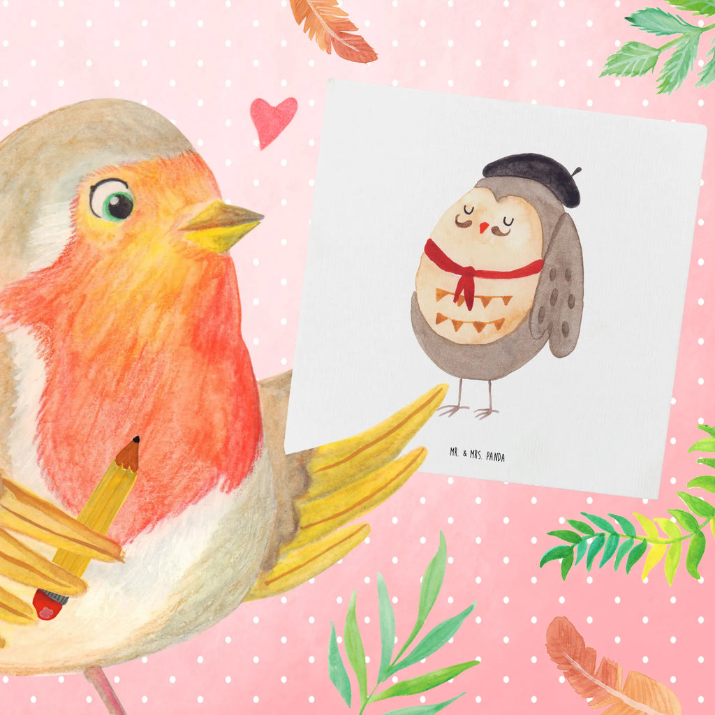 Deluxe Karte Eule Frankreich Karte, Grußkarte, Geburtstagskarte, Glückwunschkarte, Hochwertige Klappkarte, Einladungskarte, Hochzeitskarte, Hochwertige Grußkarte, Klappkarte, Eule, Eulen, das Leben ist schön, hibou, Frankreich, Owl, La vie est belle, Spruch Französisch, Eule Deko, Spruch schön