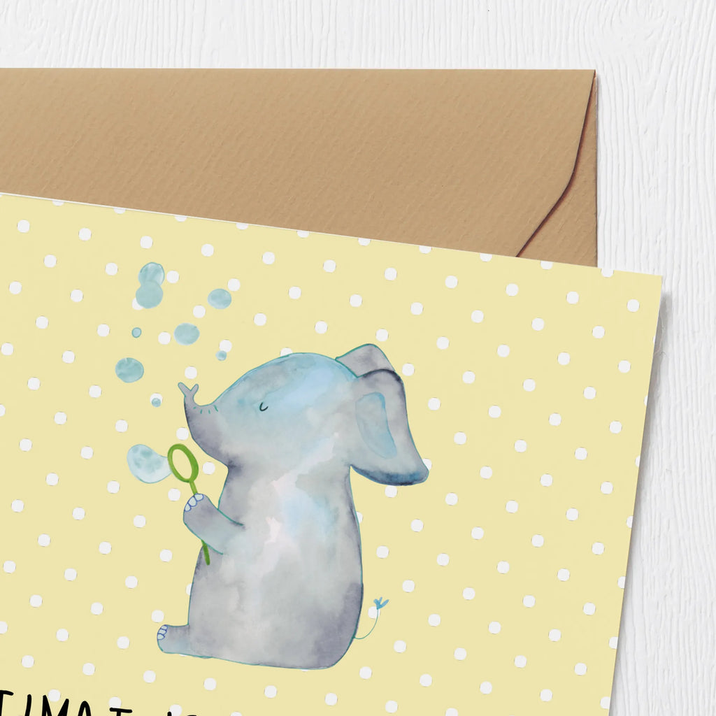 Deluxe Card elephant soap bubbles Geburtstagskarte, Karte, Hochzeitskarte, Grußkarte, Einladungskarte, Klappkarte, Hochwertige Klappkarte, Glückwunschkarte, Hochwertige Grußkarte, Tiermotive, Gute Laune, lustige Sprüche, Tiere, Heimat, Gefühl. Daheim, Liebe, Elefanten, Rüsseltier, Dickhäuter, Liebesspruch, Seifenblasen, Elefant, Liebesbeweis