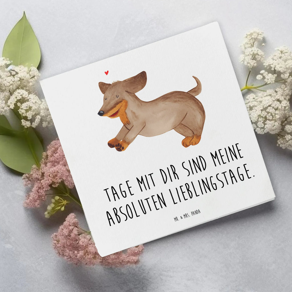 Deluxe Card Dog dachshund Geburtstagskarte, Karte, Einladungskarte, Glückwunschkarte, Grußkarte, Hochzeitskarte, Klappkarte, Hochwertige Grußkarte, Hochwertige Klappkarte, Hund, Hundemotiv, Haustier, Hunderasse, Tierliebhaber, Hundebesitzer, Sprüche, Hunde, Dackel, happy dog, Dachshund