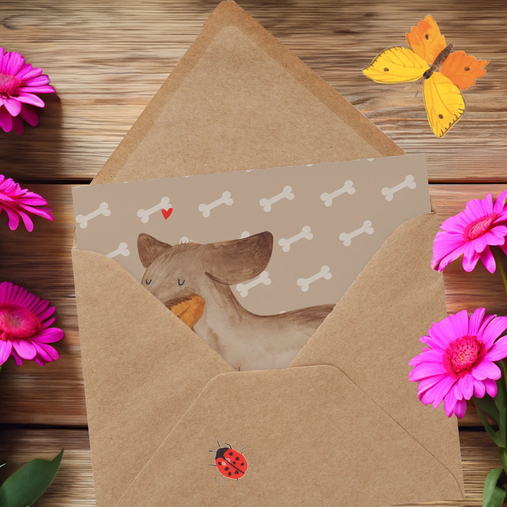 Deluxe Card Dog dachshund Geburtstagskarte, Karte, Einladungskarte, Glückwunschkarte, Grußkarte, Hochzeitskarte, Klappkarte, Hochwertige Grußkarte, Hochwertige Klappkarte, Hund, Hundemotiv, Haustier, Hunderasse, Tierliebhaber, Hundebesitzer, Sprüche, Hunde, Dackel, happy dog, Dachshund