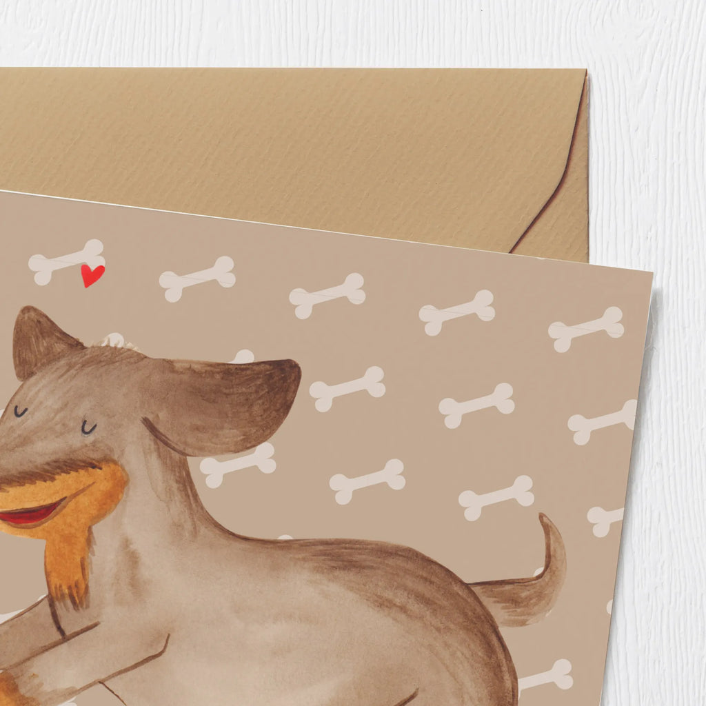 Deluxe Card Dog dachshund Geburtstagskarte, Karte, Einladungskarte, Glückwunschkarte, Grußkarte, Hochzeitskarte, Klappkarte, Hochwertige Grußkarte, Hochwertige Klappkarte, Hund, Hundemotiv, Haustier, Hunderasse, Tierliebhaber, Hundebesitzer, Sprüche, Hunde, Dackel, happy dog, Dachshund