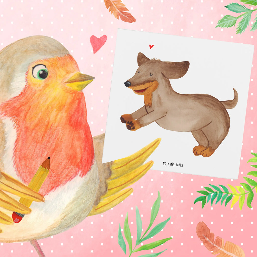 Deluxe Card Dog dachshund Geburtstagskarte, Karte, Einladungskarte, Glückwunschkarte, Grußkarte, Hochzeitskarte, Klappkarte, Hochwertige Grußkarte, Hochwertige Klappkarte, Hund, Hundemotiv, Haustier, Hunderasse, Tierliebhaber, Hundebesitzer, Sprüche, Hunde, Dackel, happy dog, Dachshund
