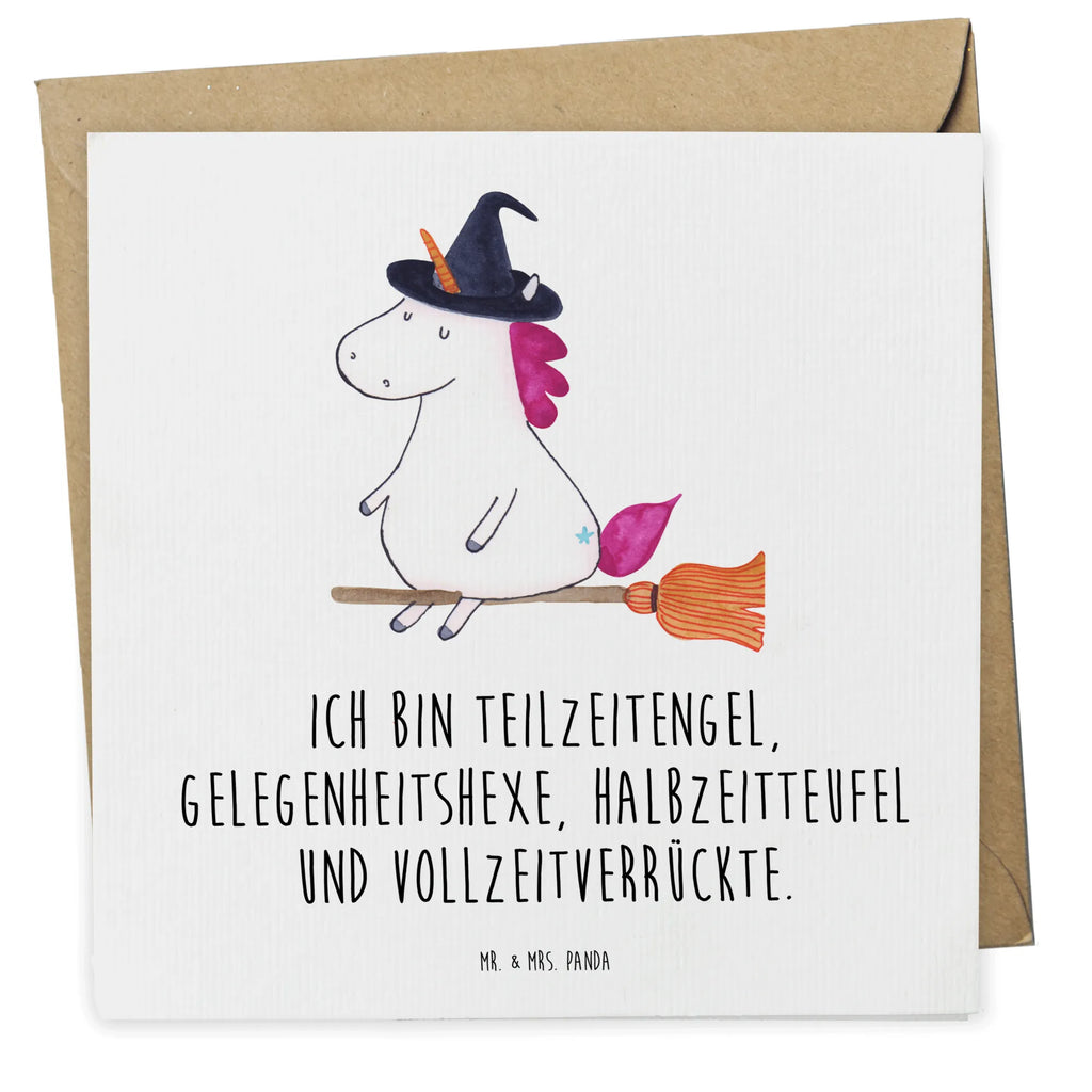 Deluxe Card unicorn Witch Grußkarte, Hochwertige Klappkarte, Glückwunschkarte, Hochzeitskarte, Hochwertige Grußkarte, Karte, Klappkarte, Einladungskarte, Geburtstagskarte, Einhorn, Einhörner, Einhorn Deko, Unicorn, Teufel, Zicke, Leben, Engel, Freundin, Hexe, Frau, Ehefrau, Verrückte