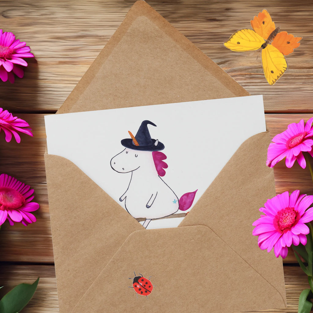 Deluxe Card unicorn Witch Grußkarte, Hochwertige Klappkarte, Glückwunschkarte, Hochzeitskarte, Hochwertige Grußkarte, Karte, Klappkarte, Einladungskarte, Geburtstagskarte, Einhorn, Einhörner, Einhorn Deko, Unicorn, Teufel, Zicke, Leben, Engel, Freundin, Hexe, Frau, Ehefrau, Verrückte