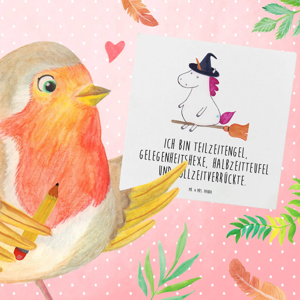 Deluxe Card unicorn Witch Grußkarte, Hochwertige Klappkarte, Glückwunschkarte, Hochzeitskarte, Hochwertige Grußkarte, Karte, Klappkarte, Einladungskarte, Geburtstagskarte, Einhorn, Einhörner, Einhorn Deko, Unicorn, Teufel, Zicke, Leben, Engel, Freundin, Hexe, Frau, Ehefrau, Verrückte