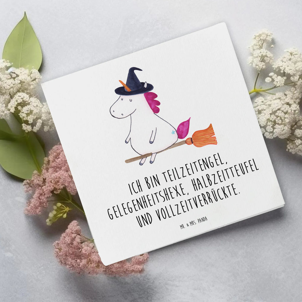 Deluxe Card unicorn Witch Grußkarte, Hochwertige Klappkarte, Glückwunschkarte, Hochzeitskarte, Hochwertige Grußkarte, Karte, Klappkarte, Einladungskarte, Geburtstagskarte, Einhorn, Einhörner, Einhorn Deko, Unicorn, Teufel, Zicke, Leben, Engel, Freundin, Hexe, Frau, Ehefrau, Verrückte