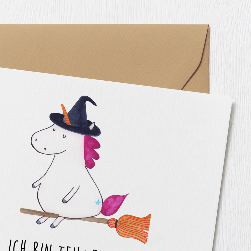 Deluxe Card unicorn Witch Grußkarte, Hochwertige Klappkarte, Glückwunschkarte, Hochzeitskarte, Hochwertige Grußkarte, Karte, Klappkarte, Einladungskarte, Geburtstagskarte, Einhorn, Einhörner, Einhorn Deko, Unicorn, Teufel, Zicke, Leben, Engel, Freundin, Hexe, Frau, Ehefrau, Verrückte