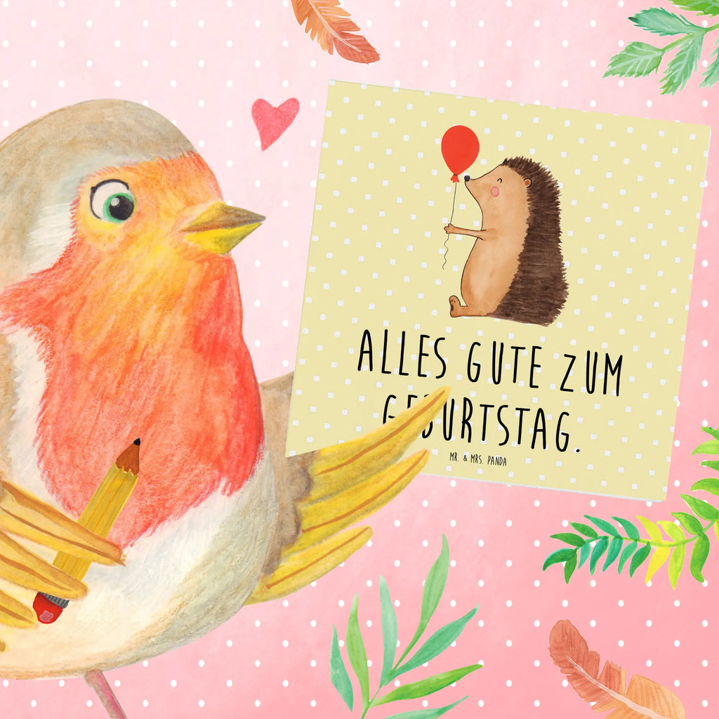 Deluxe Karte Igel Luftballon Karte, Einladungskarte, Geburtstagskarte, Klappkarte, Hochzeitskarte, Glückwunschkarte, Hochwertige Klappkarte, Grußkarte, Hochwertige Grußkarte, Tiermotive, Gute Laune, lustige Sprüche, Tiere, Geburtstagskind, Igel, Glückwunsch, Herzlichen Glückwunsch, Happy Birthday, Geburtstag, Ballon