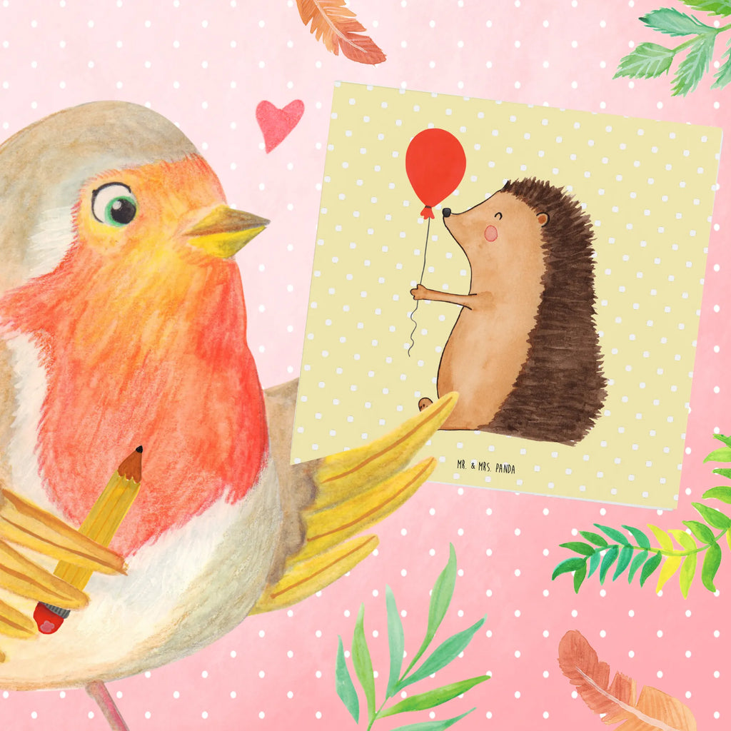 Deluxe Karte Igel Luftballon Karte, Einladungskarte, Geburtstagskarte, Klappkarte, Hochzeitskarte, Glückwunschkarte, Hochwertige Klappkarte, Grußkarte, Hochwertige Grußkarte, Tiermotive, Gute Laune, lustige Sprüche, Tiere, Geburtstagskind, Igel, Glückwunsch, Herzlichen Glückwunsch, Happy Birthday, Geburtstag, Ballon