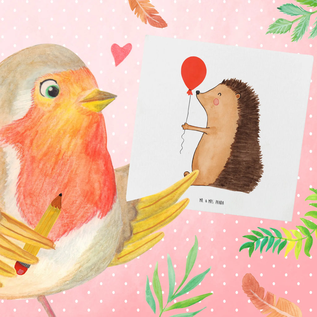 Deluxe Karte Igel Luftballon Karte, Einladungskarte, Geburtstagskarte, Klappkarte, Hochzeitskarte, Glückwunschkarte, Hochwertige Klappkarte, Grußkarte, Hochwertige Grußkarte, Tiermotive, Gute Laune, lustige Sprüche, Tiere, Geburtstagskind, Igel, Glückwunsch, Herzlichen Glückwunsch, Happy Birthday, Geburtstag, Ballon