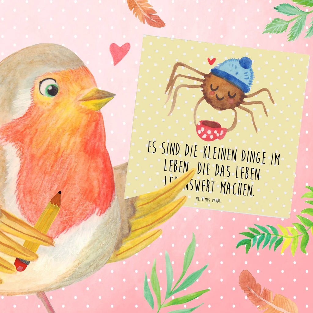 Deluxe Karte Spinne Agathe Kaffee Karte, Grußkarte, Geburtstagskarte, Einladungskarte, Klappkarte, Hochwertige Klappkarte, Hochwertige Grußkarte, Hochzeitskarte, Glückwunschkarte, Spinne Agathe, Spinne, Agathe, Videos, Merchandise, Kaffee, Morgen, Lebensweisheiten, Weiser Spruch, Morgenmuffel