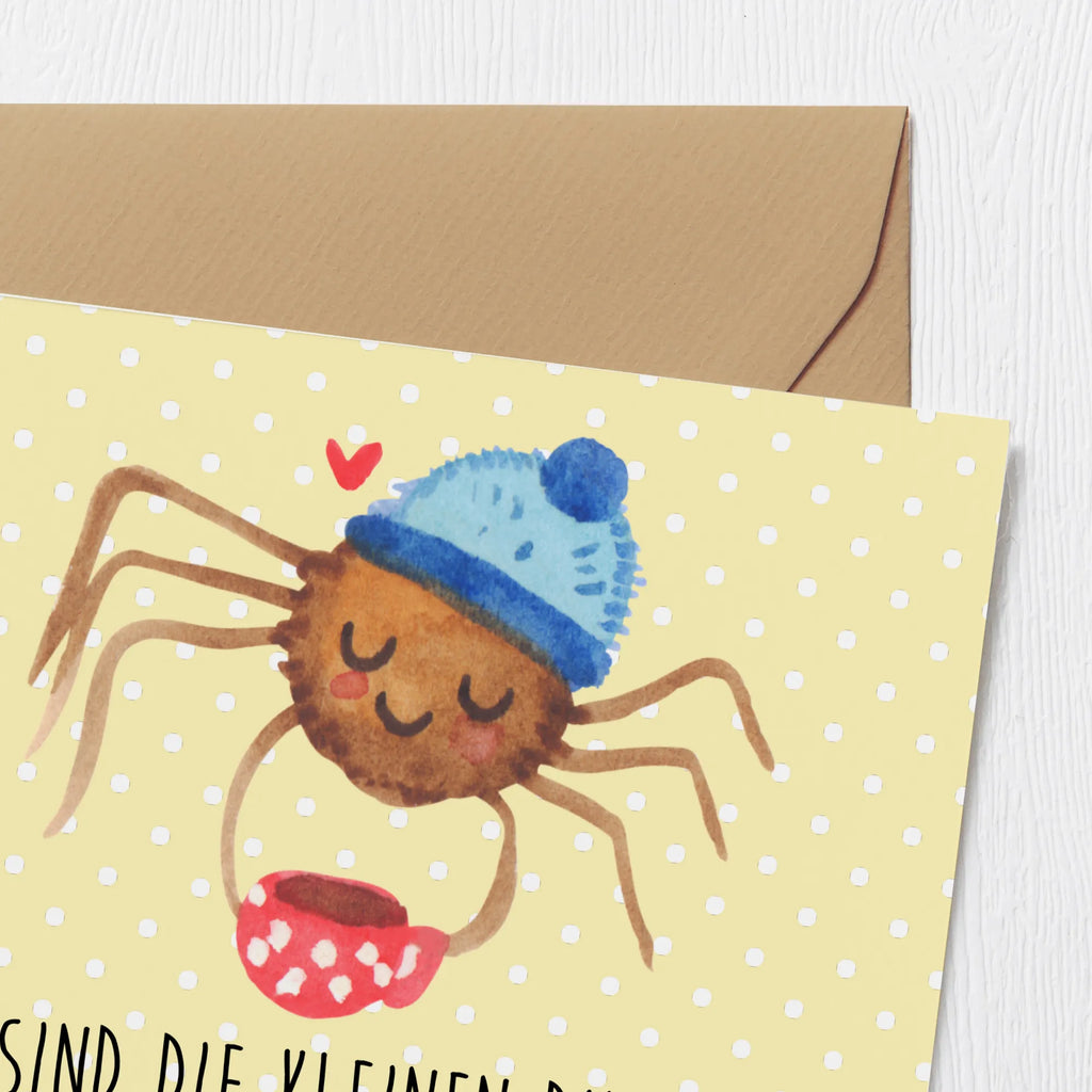 Deluxe Karte Spinne Agathe Kaffee Karte, Grußkarte, Geburtstagskarte, Einladungskarte, Klappkarte, Hochwertige Klappkarte, Hochwertige Grußkarte, Hochzeitskarte, Glückwunschkarte, Spinne Agathe, Spinne, Agathe, Videos, Merchandise, Kaffee, Morgen, Lebensweisheiten, Weiser Spruch, Morgenmuffel