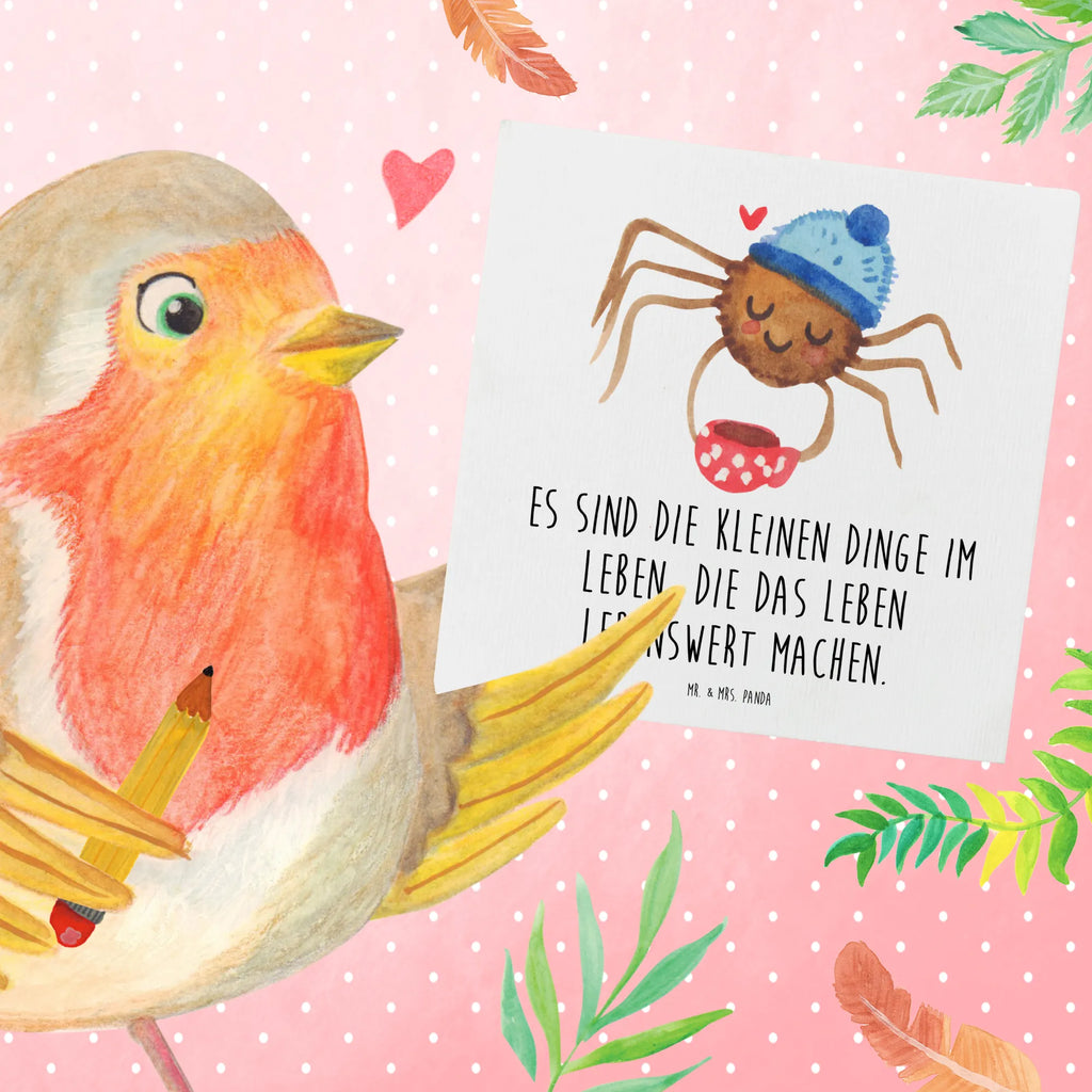 Deluxe Karte Spinne Agathe Kaffee Karte, Grußkarte, Geburtstagskarte, Einladungskarte, Klappkarte, Hochwertige Klappkarte, Hochwertige Grußkarte, Hochzeitskarte, Glückwunschkarte, Spinne Agathe, Spinne, Agathe, Videos, Merchandise, Kaffee, Morgen, Lebensweisheiten, Weiser Spruch, Morgenmuffel