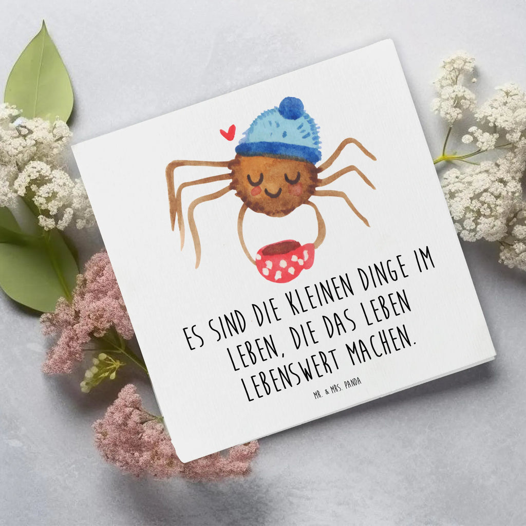 Deluxe Karte Spinne Agathe Kaffee Karte, Grußkarte, Geburtstagskarte, Einladungskarte, Klappkarte, Hochwertige Klappkarte, Hochwertige Grußkarte, Hochzeitskarte, Glückwunschkarte, Spinne Agathe, Spinne, Agathe, Videos, Merchandise, Kaffee, Morgen, Lebensweisheiten, Weiser Spruch, Morgenmuffel