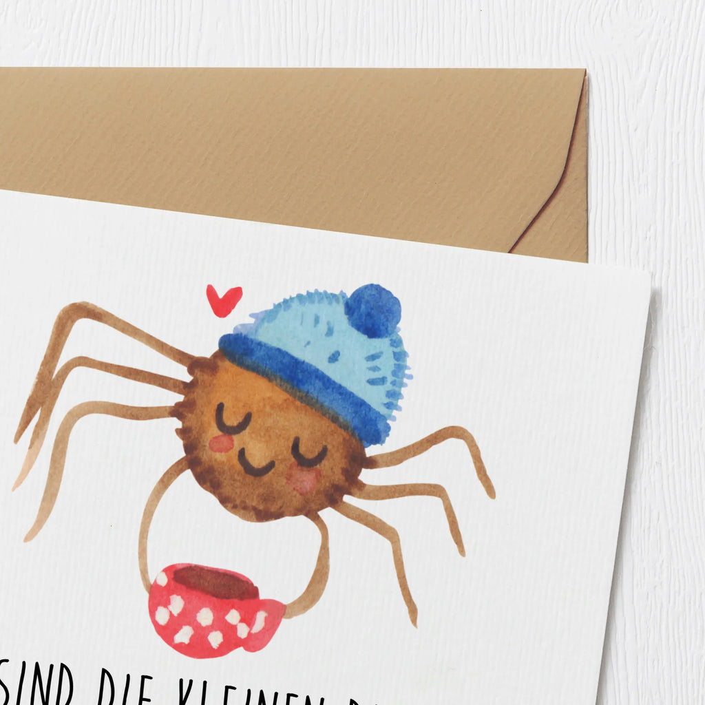 Deluxe Karte Spinne Agathe Kaffee Karte, Grußkarte, Geburtstagskarte, Einladungskarte, Klappkarte, Hochwertige Klappkarte, Hochwertige Grußkarte, Hochzeitskarte, Glückwunschkarte, Spinne Agathe, Spinne, Agathe, Videos, Merchandise, Kaffee, Morgen, Lebensweisheiten, Weiser Spruch, Morgenmuffel