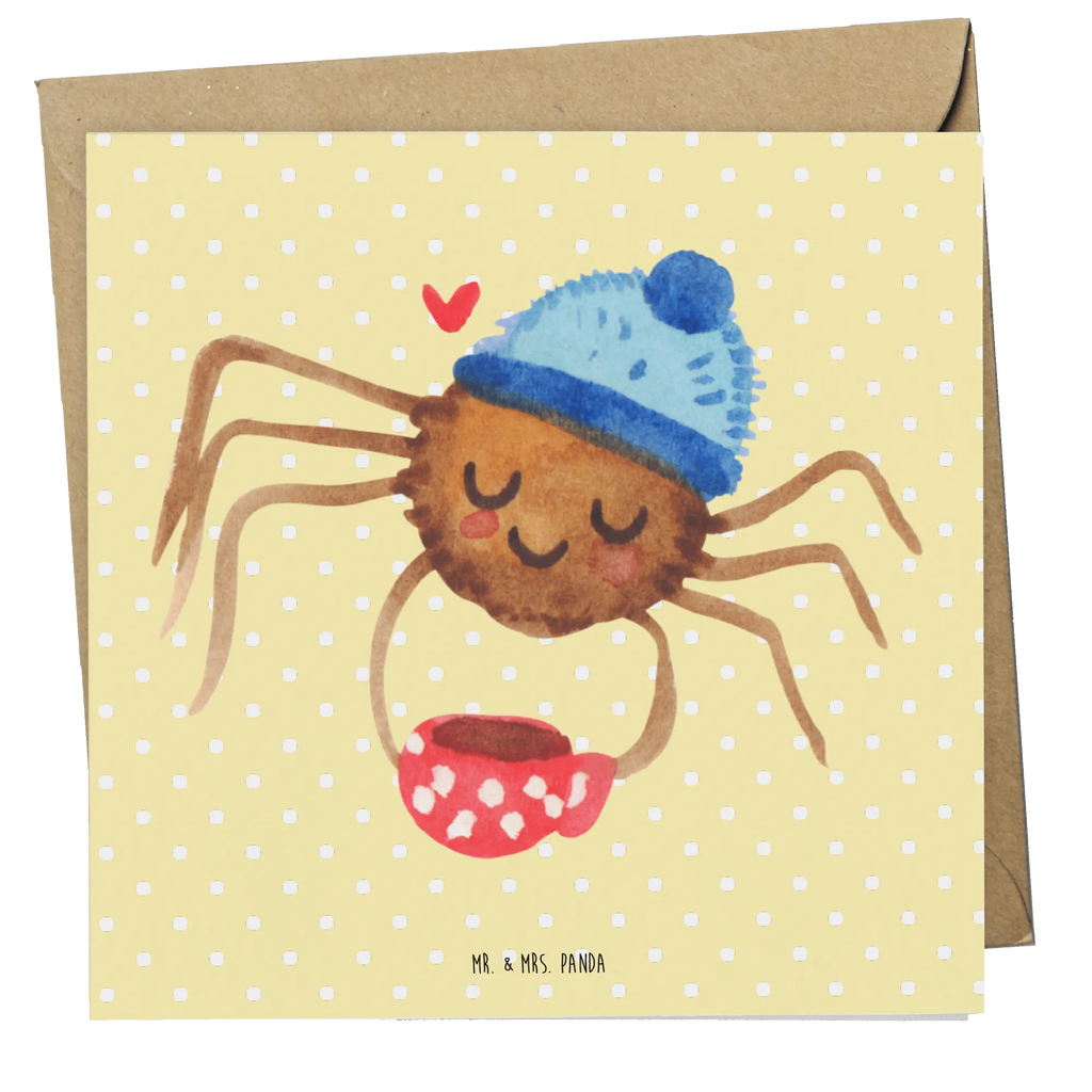 Deluxe Karte Spinne Agathe Kaffee Karte, Grußkarte, Geburtstagskarte, Einladungskarte, Klappkarte, Hochwertige Klappkarte, Hochwertige Grußkarte, Hochzeitskarte, Glückwunschkarte, Spinne Agathe, Spinne, Agathe, Videos, Merchandise, Kaffee, Morgen, Lebensweisheiten, Weiser Spruch, Morgenmuffel