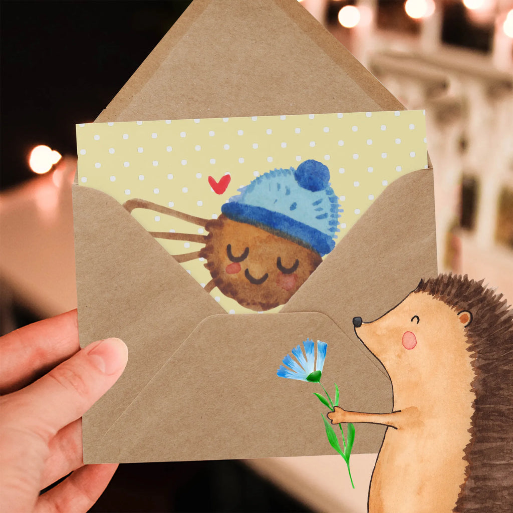 Deluxe Karte Spinne Agathe Kaffee Karte, Grußkarte, Geburtstagskarte, Einladungskarte, Klappkarte, Hochwertige Klappkarte, Hochwertige Grußkarte, Hochzeitskarte, Glückwunschkarte, Spinne Agathe, Spinne, Agathe, Videos, Merchandise, Kaffee, Morgen, Lebensweisheiten, Weiser Spruch, Morgenmuffel