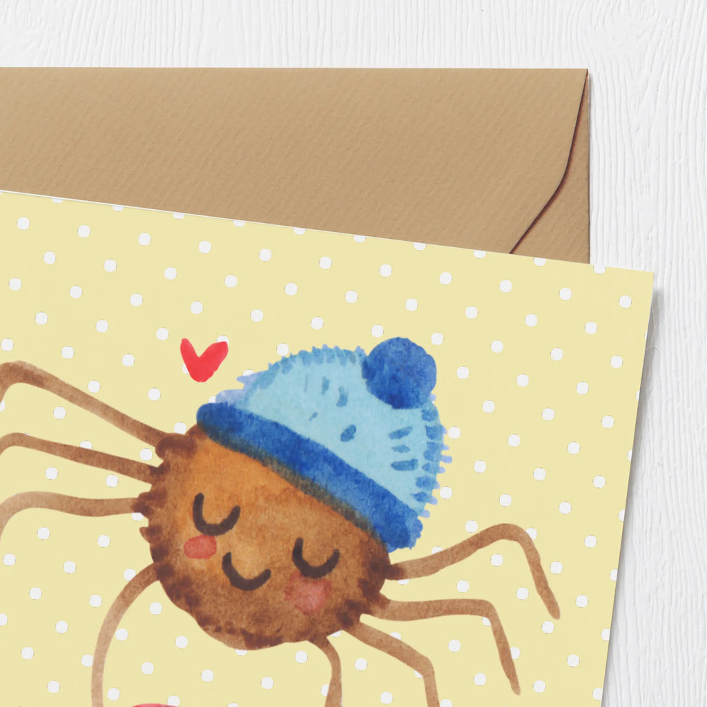 Deluxe Karte Spinne Agathe Kaffee Karte, Grußkarte, Geburtstagskarte, Einladungskarte, Klappkarte, Hochwertige Klappkarte, Hochwertige Grußkarte, Hochzeitskarte, Glückwunschkarte, Spinne Agathe, Spinne, Agathe, Videos, Merchandise, Kaffee, Morgen, Lebensweisheiten, Weiser Spruch, Morgenmuffel