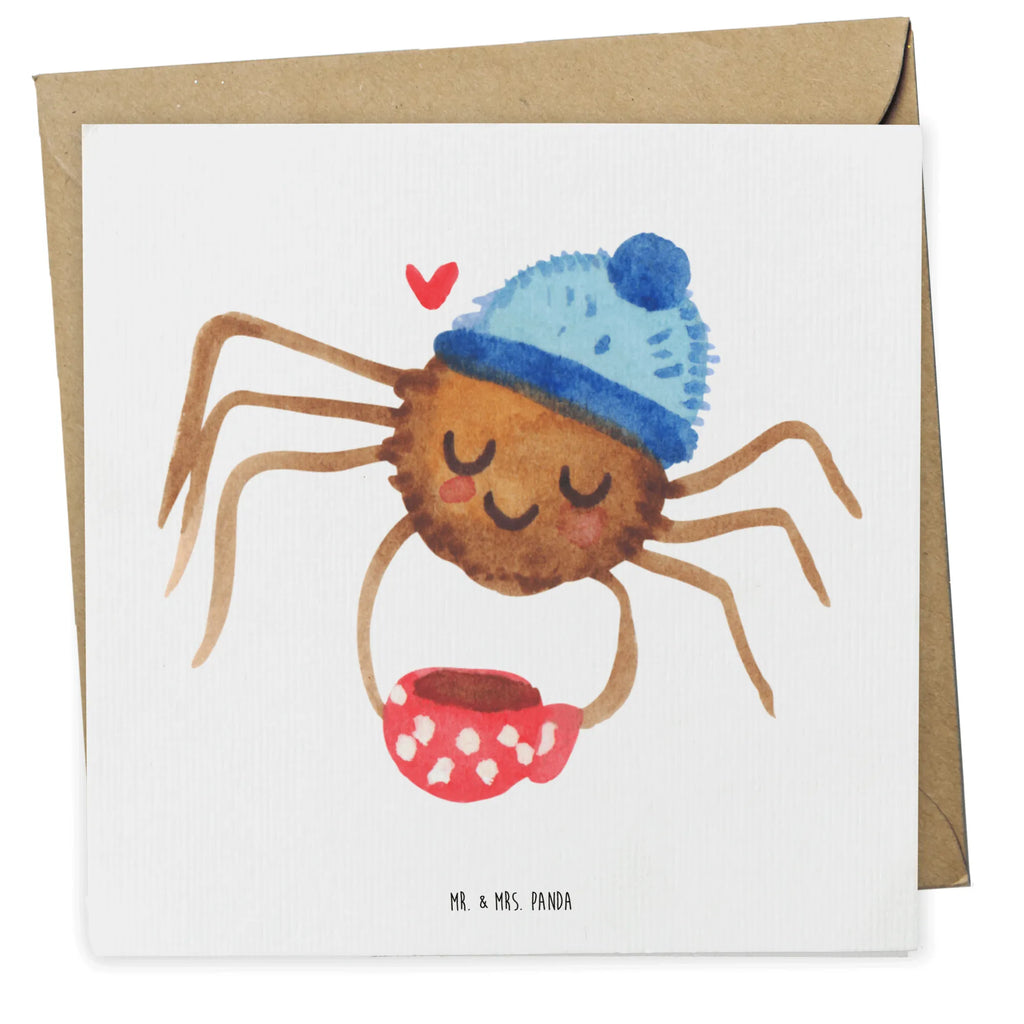 Deluxe Karte Spinne Agathe Kaffee Karte, Grußkarte, Geburtstagskarte, Einladungskarte, Klappkarte, Hochwertige Klappkarte, Hochwertige Grußkarte, Hochzeitskarte, Glückwunschkarte, Spinne Agathe, Spinne, Agathe, Videos, Merchandise, Kaffee, Morgen, Lebensweisheiten, Weiser Spruch, Morgenmuffel