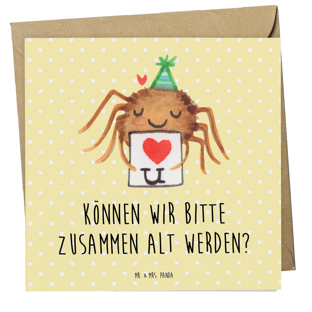 Deluxe Karte Spinne Agathe Brief Hochwertige Grußkarte, Geburtstagskarte, Hochzeitskarte, Einladungskarte, Hochwertige Klappkarte, Karte, Glückwunschkarte, Klappkarte, Grußkarte, Spinne Agathe, Spinne, Agathe, Videos, Merchandise, Treuebeweis, Treuetest, Liebespaar, Liebesbeweis, Verliebt, Liebesgeschenk, Heiratsantrag, Ich Liebe dich