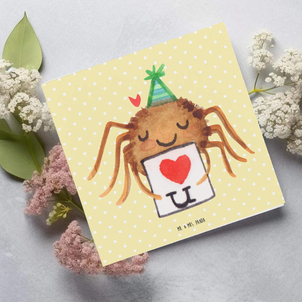 Deluxe Karte Spinne Agathe Brief Hochwertige Grußkarte, Geburtstagskarte, Hochzeitskarte, Einladungskarte, Hochwertige Klappkarte, Karte, Glückwunschkarte, Klappkarte, Grußkarte, Spinne Agathe, Spinne, Agathe, Videos, Merchandise, Treuebeweis, Treuetest, Liebespaar, Liebesbeweis, Verliebt, Liebesgeschenk, Heiratsantrag, Ich Liebe dich