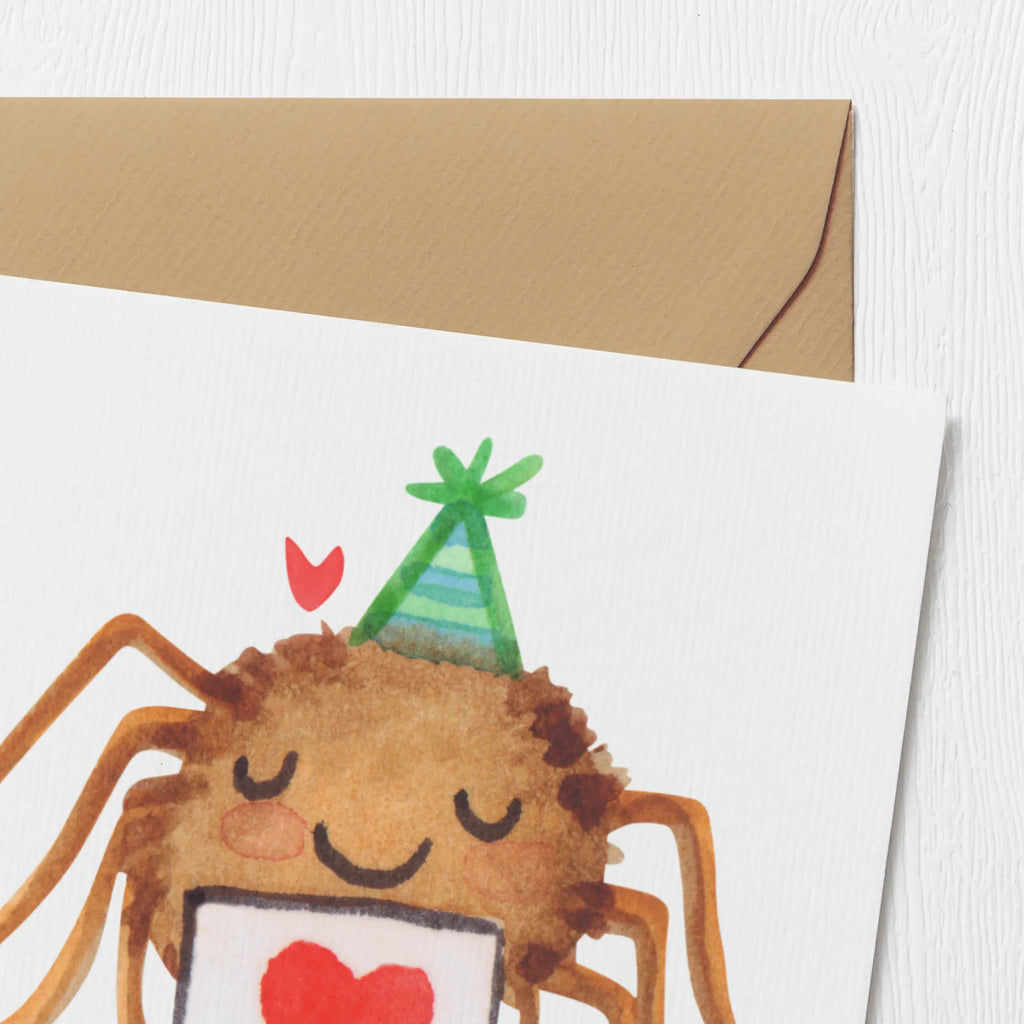 Deluxe Karte Spinne Agathe Brief Hochwertige Grußkarte, Geburtstagskarte, Hochzeitskarte, Einladungskarte, Hochwertige Klappkarte, Karte, Glückwunschkarte, Klappkarte, Grußkarte, Spinne Agathe, Spinne, Agathe, Videos, Merchandise, Treuebeweis, Treuetest, Liebespaar, Liebesbeweis, Verliebt, Liebesgeschenk, Heiratsantrag, Ich Liebe dich