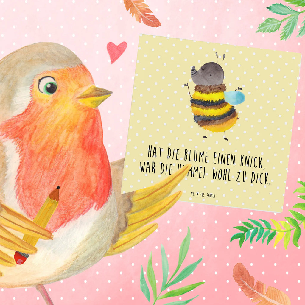 Deluxe Karte Hummel flauschig Karte, Klappkarte, Einladungskarte, Geburtstagskarte, Glückwunschkarte, Grußkarte, Hochzeitskarte, Hochwertige Klappkarte, Hochwertige Grußkarte, Tiermotive, Gute Laune, lustige Sprüche, Tiere, Flauschig, Hummel, Biene, Blume, Natur
