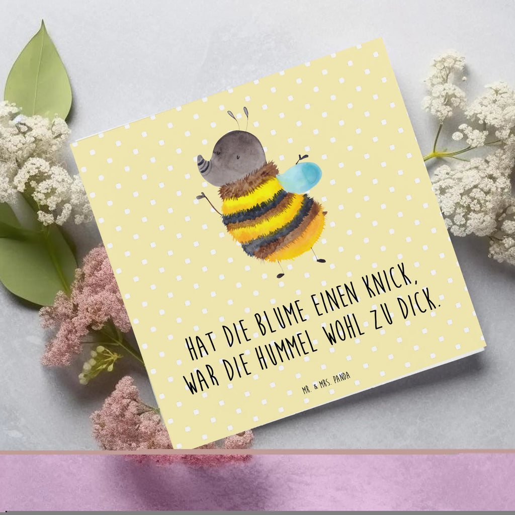 Deluxe Karte Hummel flauschig Karte, Klappkarte, Einladungskarte, Geburtstagskarte, Glückwunschkarte, Grußkarte, Hochzeitskarte, Hochwertige Klappkarte, Hochwertige Grußkarte, Tiermotive, Gute Laune, lustige Sprüche, Tiere, Flauschig, Hummel, Biene, Blume, Natur