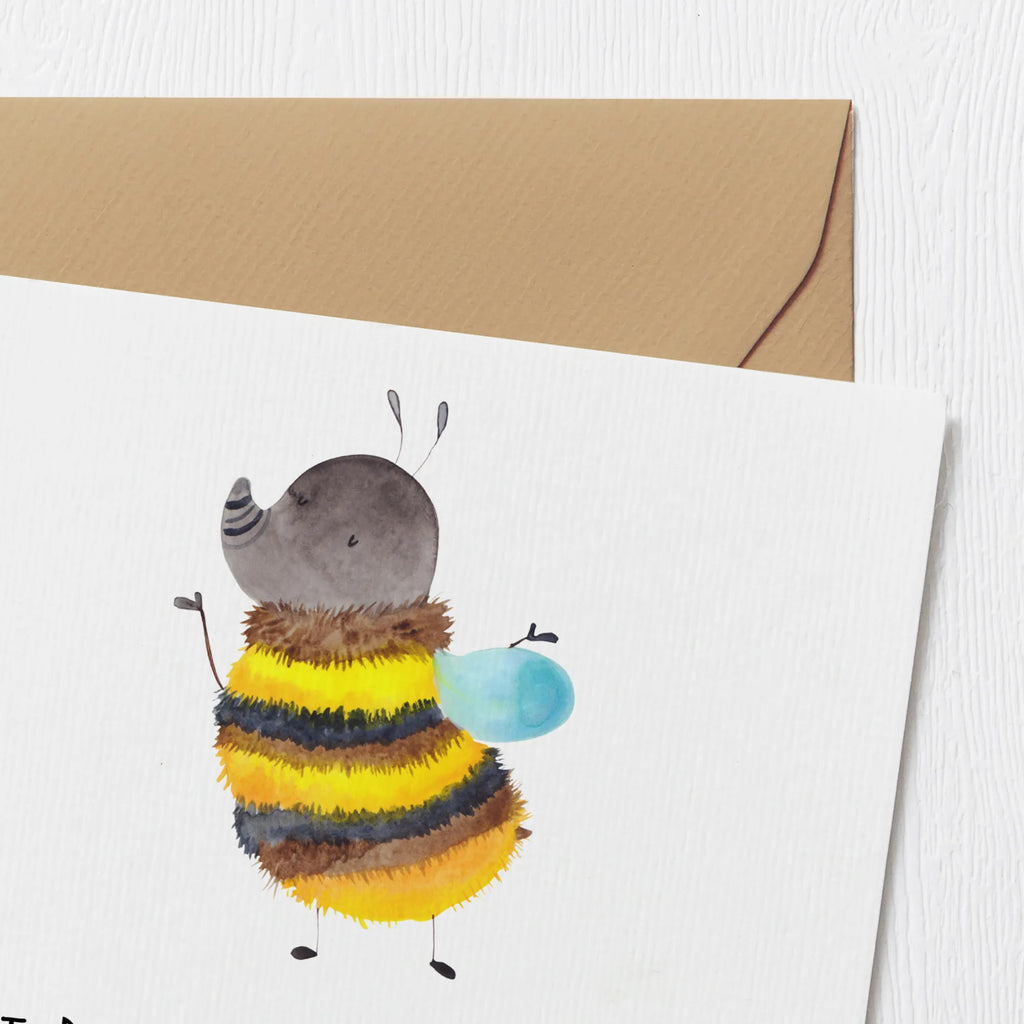 Deluxe Karte Hummel flauschig Karte, Klappkarte, Einladungskarte, Geburtstagskarte, Glückwunschkarte, Grußkarte, Hochzeitskarte, Hochwertige Klappkarte, Hochwertige Grußkarte, Tiermotive, Gute Laune, lustige Sprüche, Tiere, Flauschig, Hummel, Biene, Blume, Natur