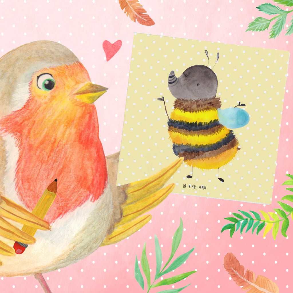 Deluxe Karte Hummel flauschig Karte, Klappkarte, Einladungskarte, Geburtstagskarte, Glückwunschkarte, Grußkarte, Hochzeitskarte, Hochwertige Klappkarte, Hochwertige Grußkarte, Tiermotive, Gute Laune, lustige Sprüche, Tiere, Flauschig, Hummel, Biene, Blume, Natur