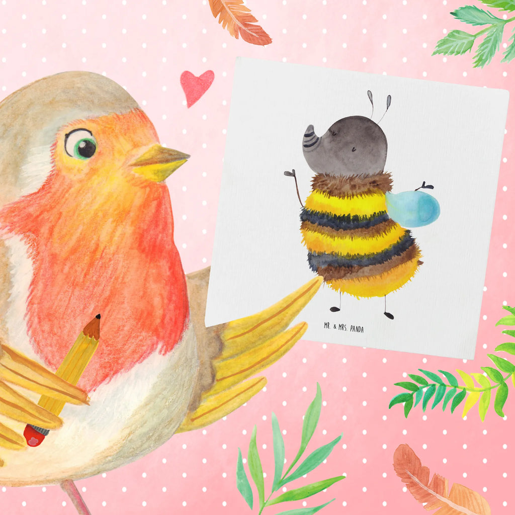 Deluxe Karte Hummel flauschig Karte, Klappkarte, Einladungskarte, Geburtstagskarte, Glückwunschkarte, Grußkarte, Hochzeitskarte, Hochwertige Klappkarte, Hochwertige Grußkarte, Tiermotive, Gute Laune, lustige Sprüche, Tiere, Flauschig, Hummel, Biene, Blume, Natur