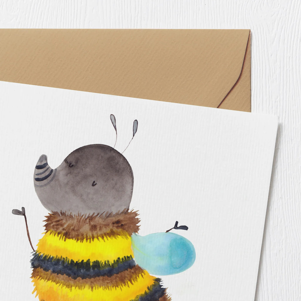 Deluxe Karte Hummel flauschig Karte, Klappkarte, Einladungskarte, Geburtstagskarte, Glückwunschkarte, Grußkarte, Hochzeitskarte, Hochwertige Klappkarte, Hochwertige Grußkarte, Tiermotive, Gute Laune, lustige Sprüche, Tiere, Flauschig, Hummel, Biene, Blume, Natur