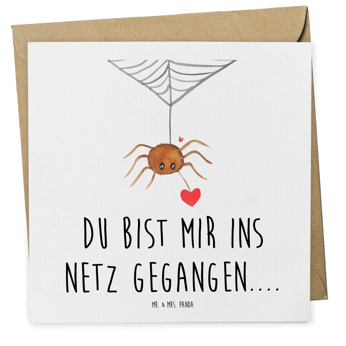Deluxe Karte Spinne Agathe Liebe doppelkarte, anlasskarte, Grußkarte, faltkarte, Glückwunschkarte, Klappkarte, Spinne Agathe, Spinne, Agathe, Videos, Merchandise, Liebesgeschenk, Verliebt, Liebesbeweis, Liebe