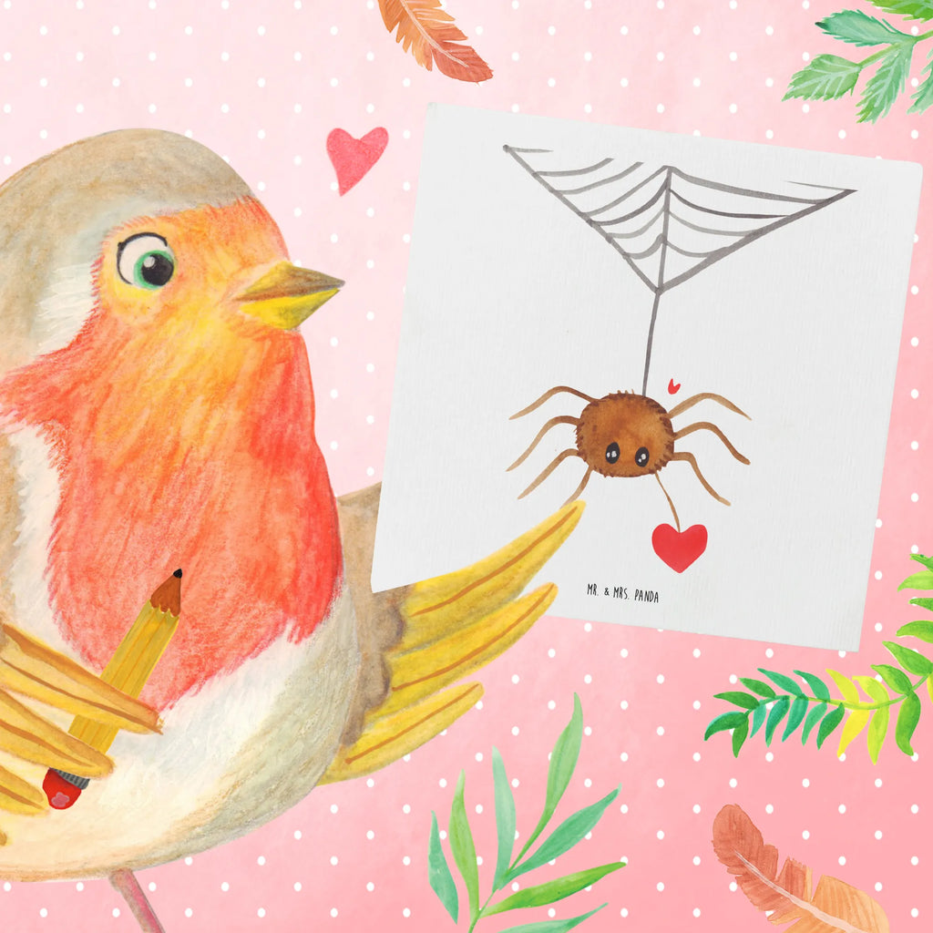 Deluxe Karte Spinne Agathe Liebe Grußkarte, Hochzeitskarte, Geburtstagskarte, Glückwunschkarte, Einladungskarte, Karte, Klappkarte, Hochwertige Grußkarte, Hochwertige Klappkarte, Spinne Agathe, Spinne, Agathe, Videos, Merchandise, Verliebt, Liebesbeweis, Liebe, Liebesgeschenk