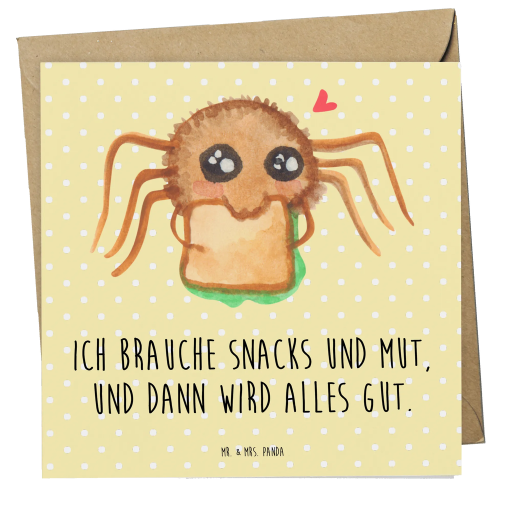 Karta Deluxe Pająk Agata kanapka Karte, Geburtstagskarte, Hochwertige Grußkarte, Klappkarte, Grußkarte, Hochzeitskarte, Glückwunschkarte, Einladungskarte, Hochwertige Klappkarte, Spinne Agathe, Spinne, Agathe, Videos, Merchandise, Mut, Verfressen, Glück, Lebensfreude, Alles wird gut, Hungrig, Hunger
