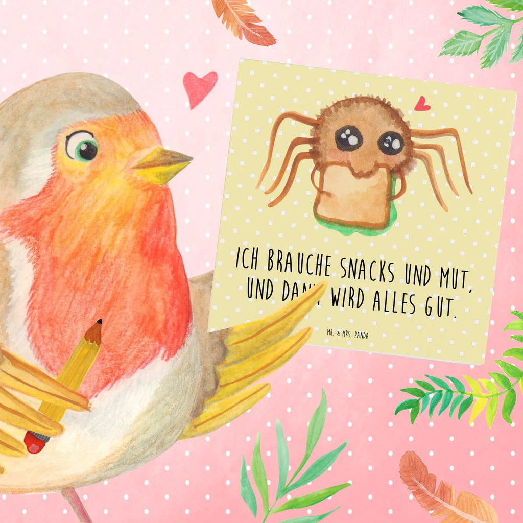 Karta Deluxe Pająk Agata kanapka Karte, Geburtstagskarte, Hochwertige Grußkarte, Klappkarte, Grußkarte, Hochzeitskarte, Glückwunschkarte, Einladungskarte, Hochwertige Klappkarte, Spinne Agathe, Spinne, Agathe, Videos, Merchandise, Mut, Verfressen, Glück, Lebensfreude, Alles wird gut, Hungrig, Hunger