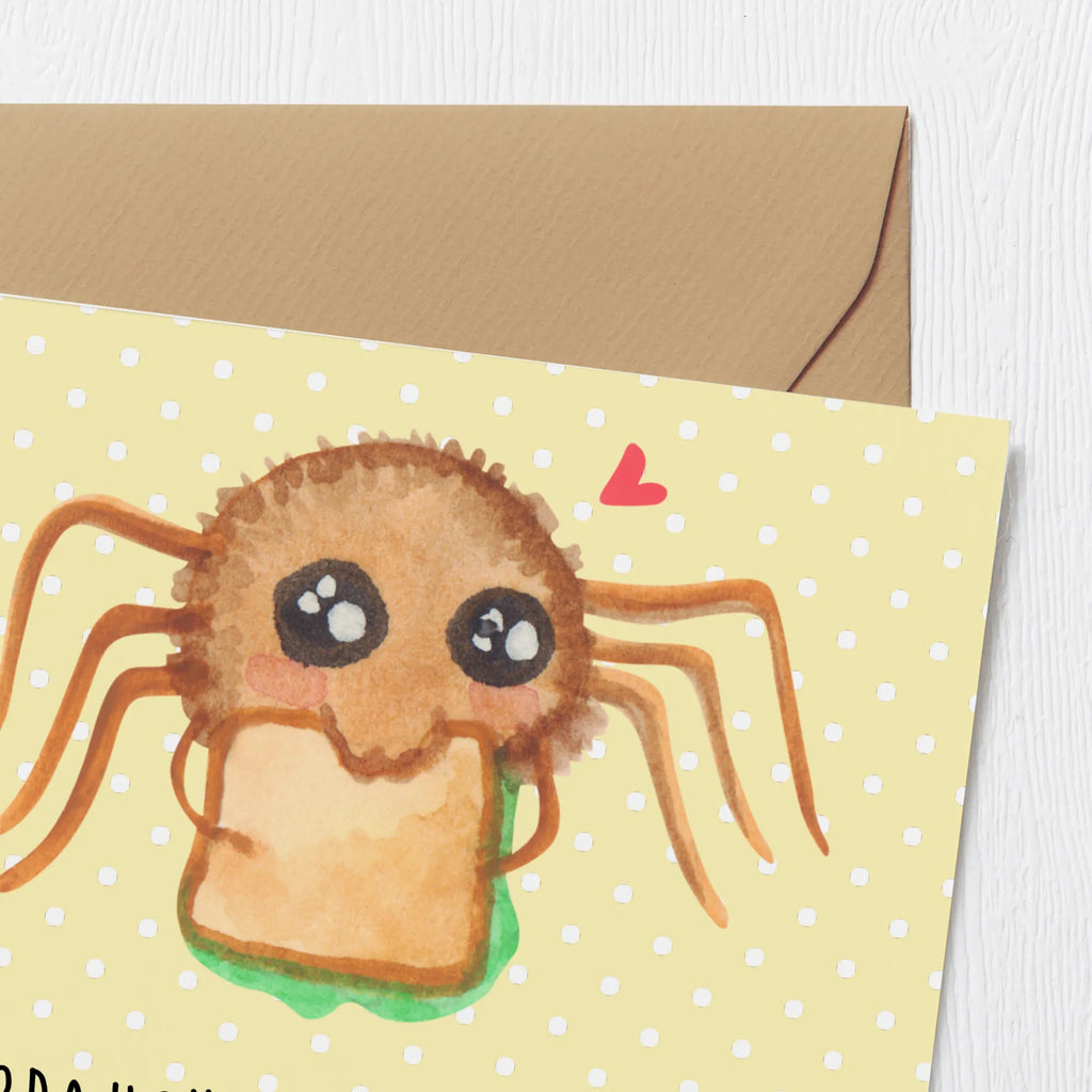 Karta Deluxe Pająk Agata kanapka Karte, Geburtstagskarte, Hochwertige Grußkarte, Klappkarte, Grußkarte, Hochzeitskarte, Glückwunschkarte, Einladungskarte, Hochwertige Klappkarte, Spinne Agathe, Spinne, Agathe, Videos, Merchandise, Mut, Verfressen, Glück, Lebensfreude, Alles wird gut, Hungrig, Hunger