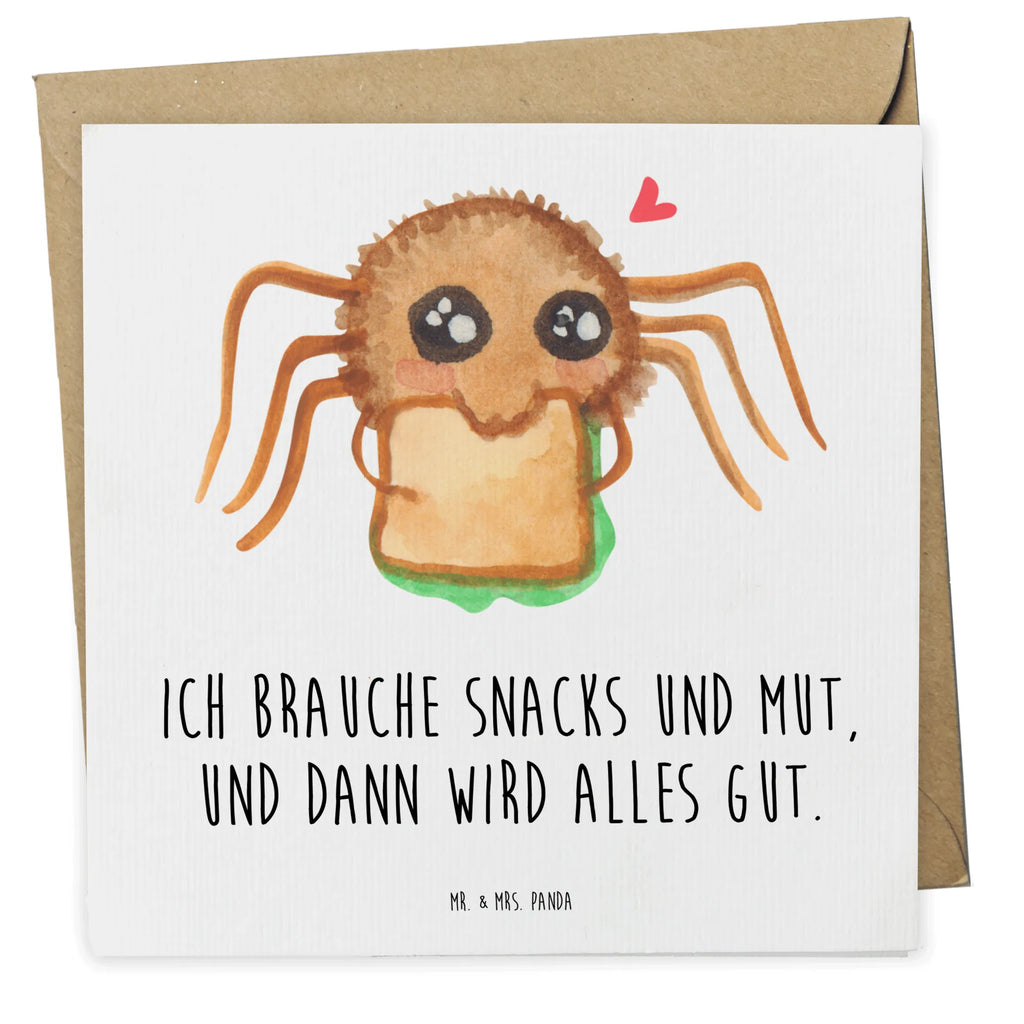 Karta Deluxe Pająk Agata kanapka Karte, Geburtstagskarte, Hochwertige Grußkarte, Klappkarte, Grußkarte, Hochzeitskarte, Glückwunschkarte, Einladungskarte, Hochwertige Klappkarte, Spinne Agathe, Spinne, Agathe, Videos, Merchandise, Mut, Verfressen, Glück, Lebensfreude, Alles wird gut, Hungrig, Hunger