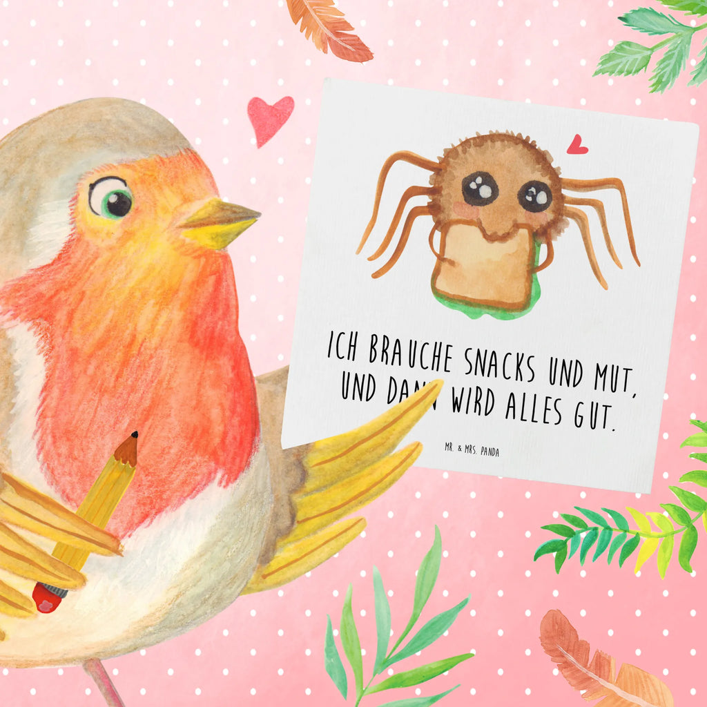 Karta Deluxe Pająk Agata kanapka Karte, Geburtstagskarte, Hochwertige Grußkarte, Klappkarte, Grußkarte, Hochzeitskarte, Glückwunschkarte, Einladungskarte, Hochwertige Klappkarte, Spinne Agathe, Spinne, Agathe, Videos, Merchandise, Mut, Verfressen, Glück, Lebensfreude, Alles wird gut, Hungrig, Hunger