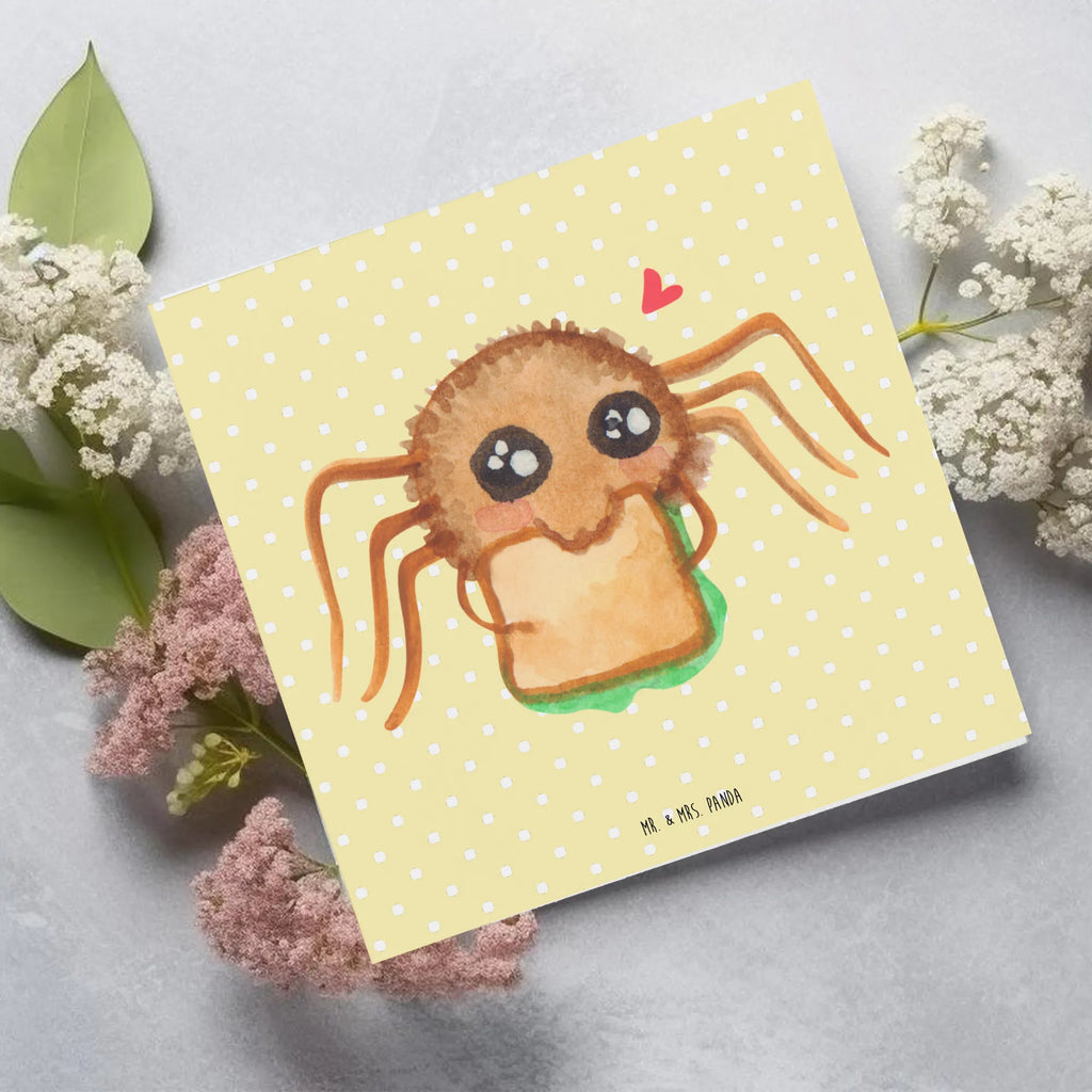 Karta Deluxe Pająk Agata kanapka Karte, Geburtstagskarte, Hochwertige Grußkarte, Klappkarte, Grußkarte, Hochzeitskarte, Glückwunschkarte, Einladungskarte, Hochwertige Klappkarte, Spinne Agathe, Spinne, Agathe, Videos, Merchandise, Mut, Verfressen, Glück, Lebensfreude, Alles wird gut, Hungrig, Hunger