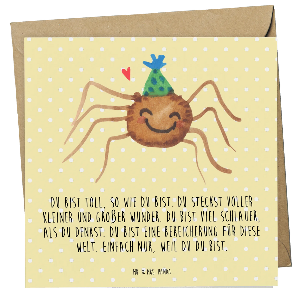 Deluxe Karte Spinne Agathe Party Einladungskarte, Hochwertige Grußkarte, Karte, Klappkarte, Geburtstagskarte, Glückwunschkarte, Grußkarte, Hochzeitskarte, Hochwertige Klappkarte, Spinne Agathe, Spinne, Agathe, Videos, Merchandise, Motivation, Selbstliebe, Wunder, Glück