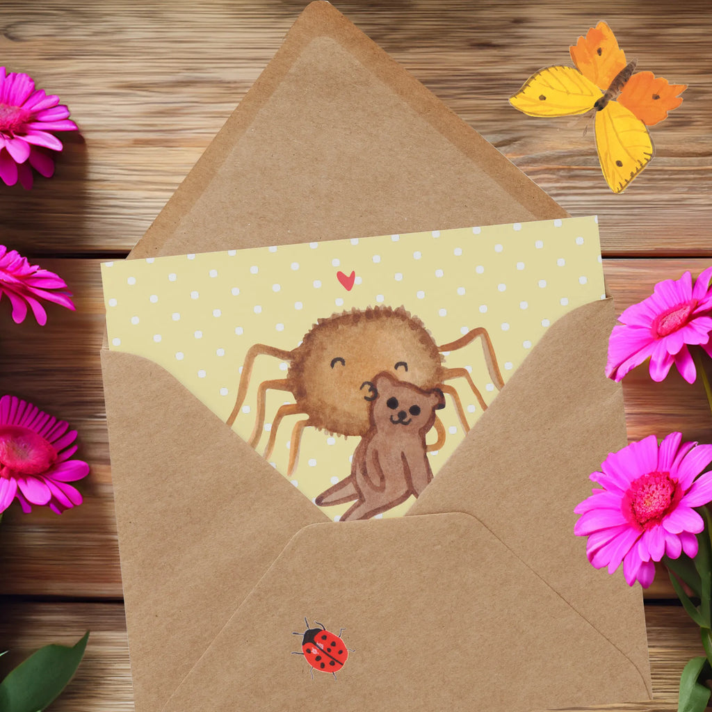 Deluxe Karte Spinne Agathe Teddy Hochwertige Klappkarte, Karte, Hochwertige Grußkarte, Geburtstagskarte, Glückwunschkarte, Grußkarte, Einladungskarte, Hochzeitskarte, Klappkarte, Spinne Agathe, Spinne, Agathe, Videos, Merchandise, Treue, Dankeschön, Teddy, Freundschaft, Verliebt, Liebesbeweis, Liebesgeschenk, Miteinander