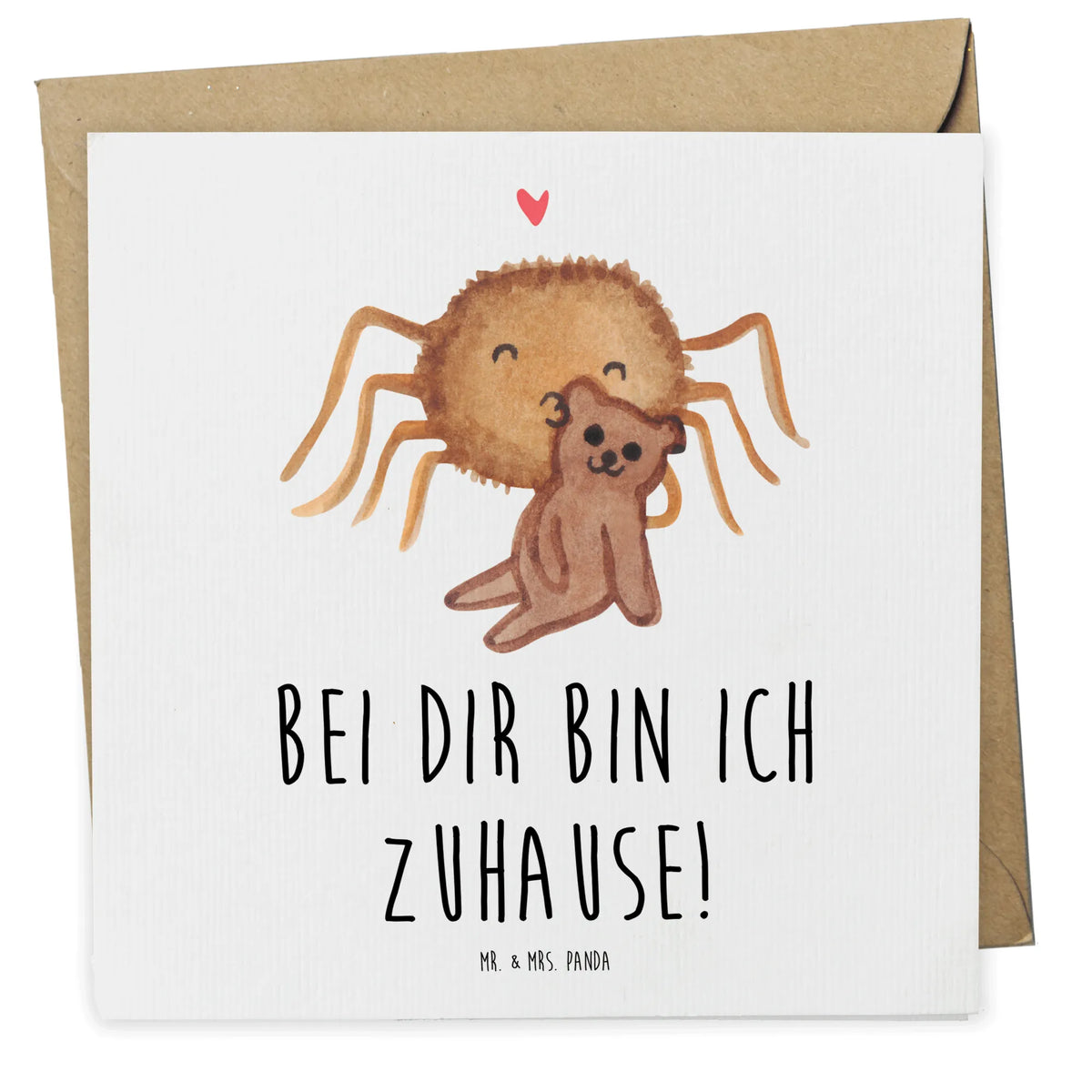 Deluxe Karte Spinne Agathe Teddy faltkarte, Glückwunschkarte, Grußkarte, doppelkarte, Klappkarte, anlasskarte, Spinne Agathe, Spinne, Agathe, Videos, Merchandise, Verliebt, Dankeschön, Liebesgeschenk, Miteinander, Freundschaft, Treue, Liebesbeweis, Teddy