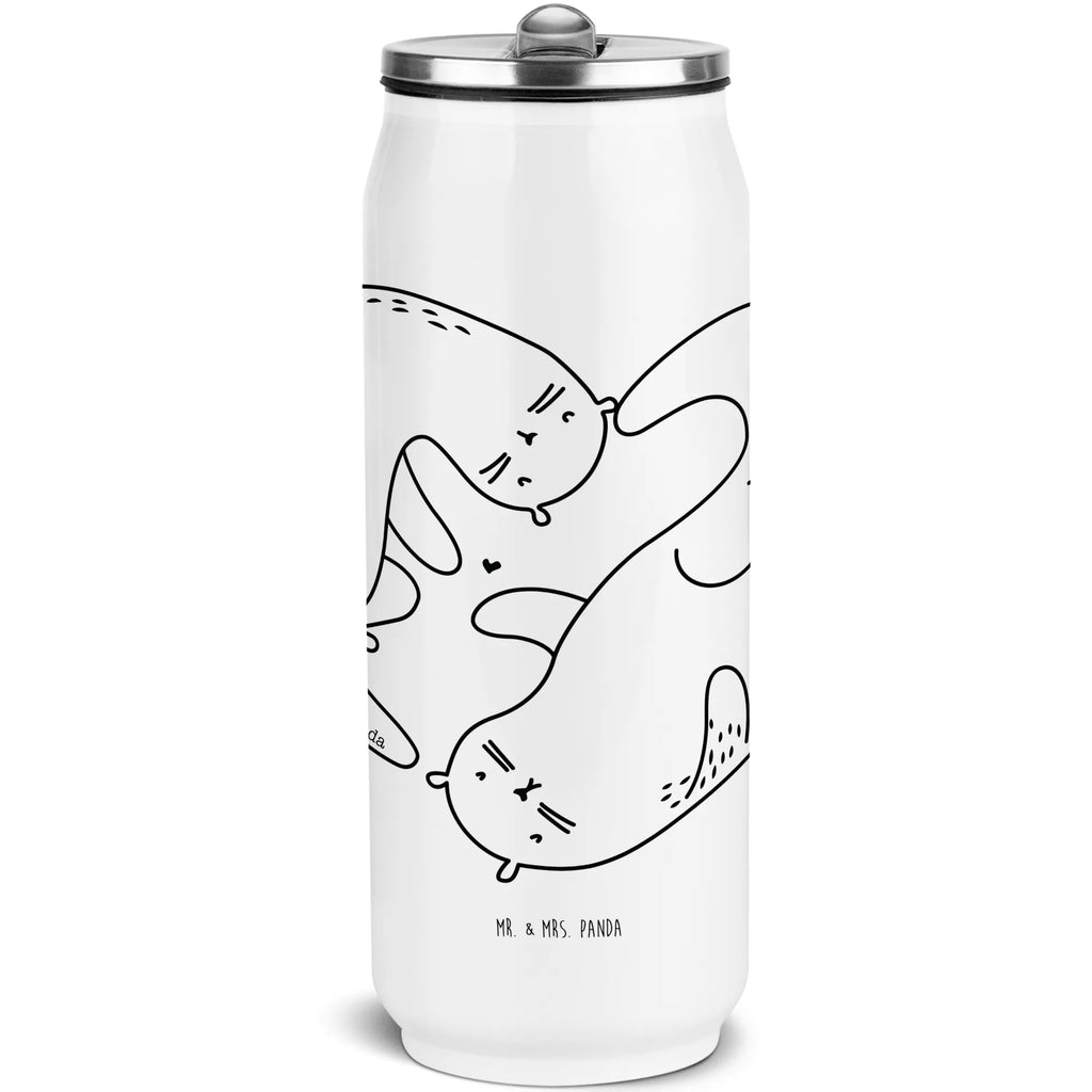 Drink Cans Water Bottle otter Heart otter, marten, sea otter, European otter, water mammal, aquatic animal, baby otter, predator, water, otter gifts, animal lover, gift ideas for animal lovers, animal, mammal, water animal, gifts for people in love, love you, heart, love gift, engagement, proof of love, better half, wedding day, love, anniversary, life together