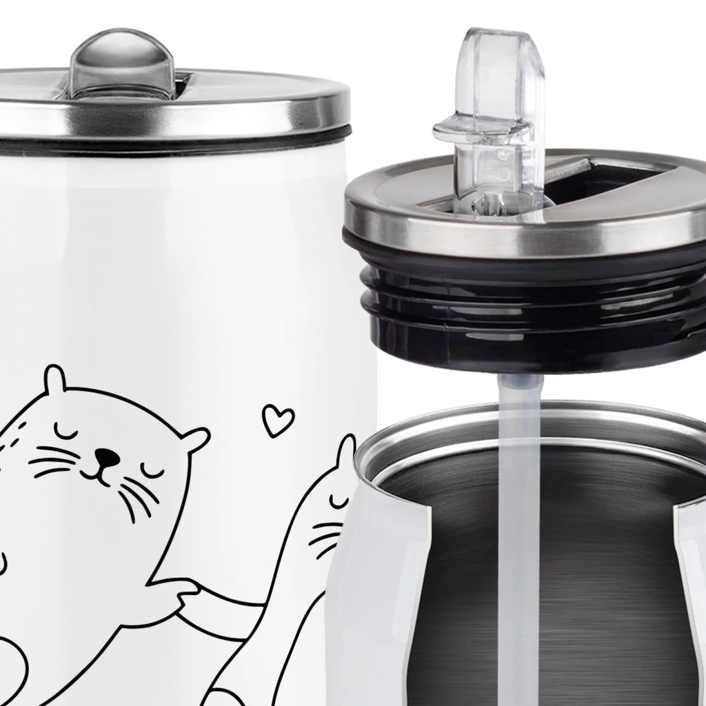 Puszki napojowe Butelka do picia wydra trzymać się za ręce Kuna, wydra, morska wydra