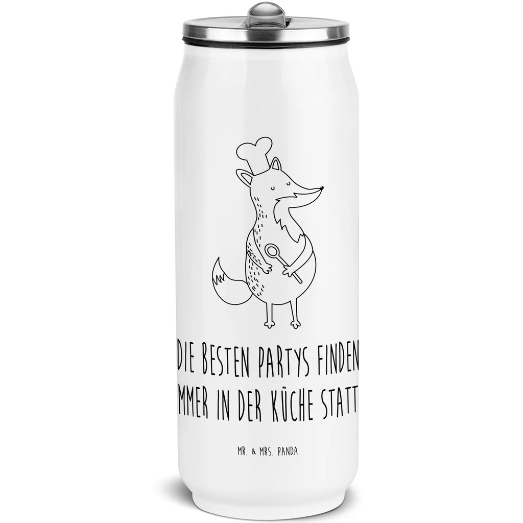 Drink Cans Water Bottle Fox A cook fox, foxes, forest wildlife, clever as a fox, animal lover, Baker, Kitchen decoration, Fox, Slogan funny, Chefs, Party slogan, funny, Kitchen slogan, Cook gift