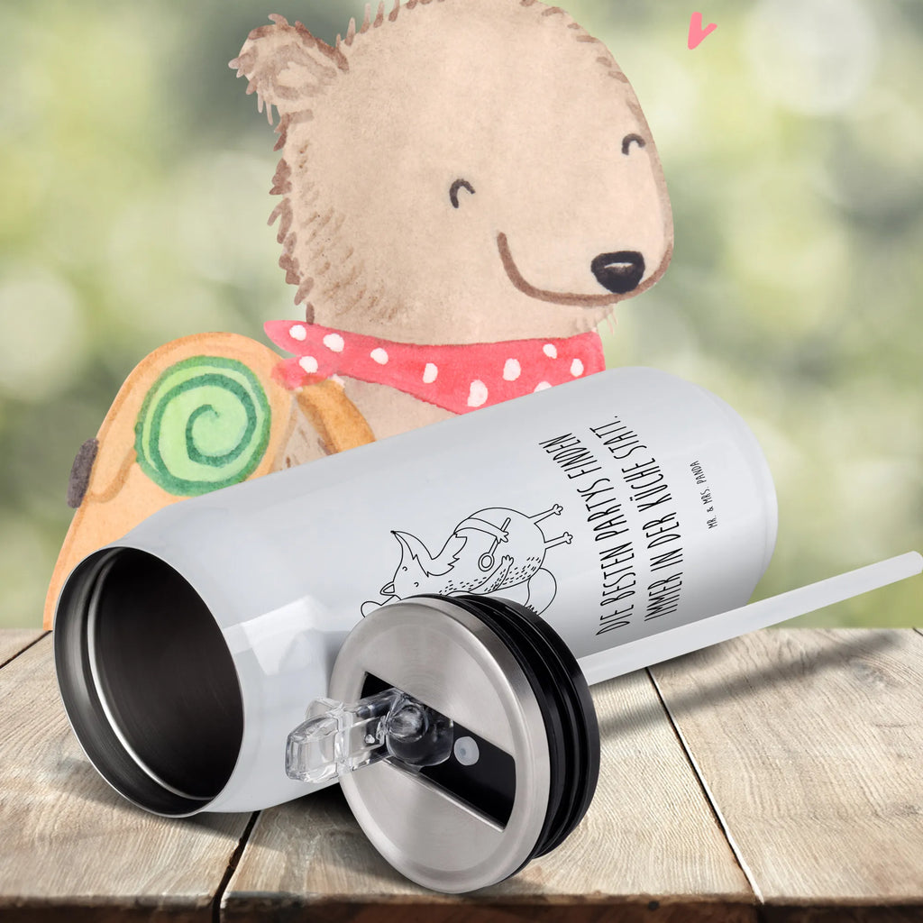 Drink Cans Water Bottle Fox A cook fox, foxes, forest wildlife, clever as a fox, animal lover, Baker, Kitchen decoration, Fox, Slogan funny, Chefs, Party slogan, funny, Kitchen slogan, Cook gift