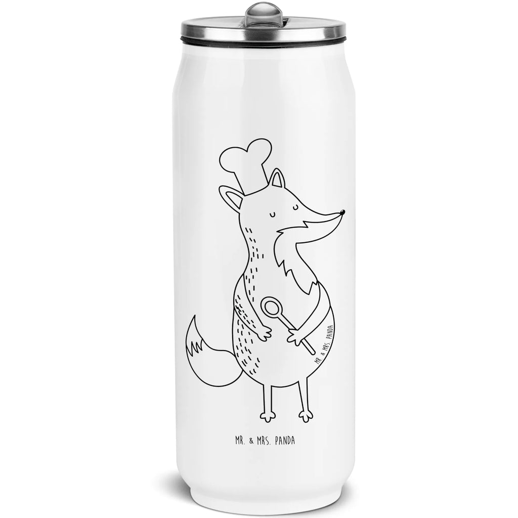 Drink Cans Water Bottle Fox A cook fox, foxes, forest wildlife, clever as a fox, animal lover, Baker, Kitchen decoration, Fox, Slogan funny, Chefs, Party slogan, funny, Kitchen slogan, Cook gift