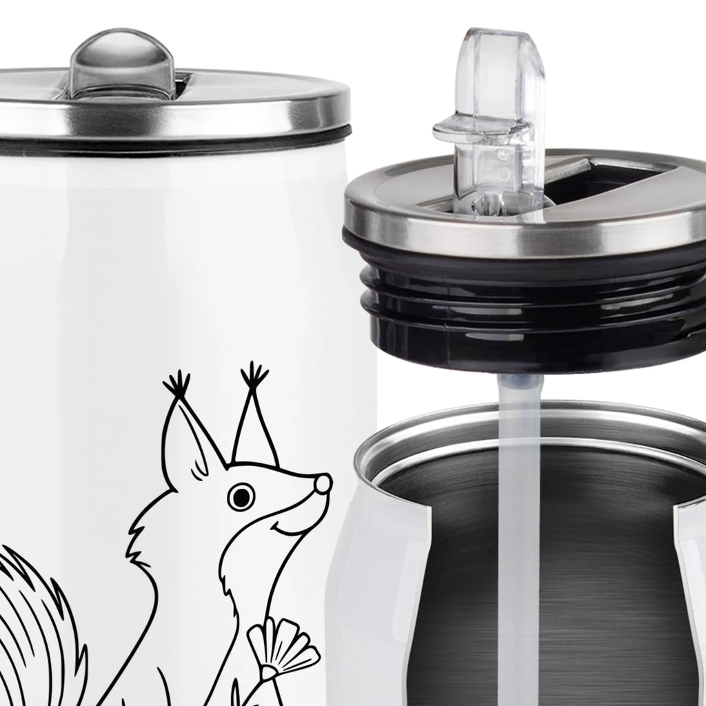 Puszki napojowe Butelka do picia wiewiórka kwiat Motywy zwierzęce, dobra energia, zabawne powiedzonka, zwierzęta