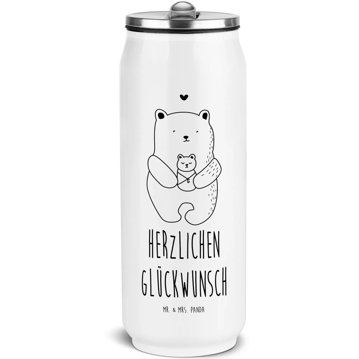 Drink Cans Water Bottle bear infant bear, teddy, teddy bear, cuddly toy, nephew, mother, parents, grandson, baby, congratulations, baptism, birthday, grandchild, baptized child, niece, birth